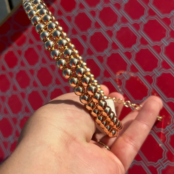 Anthropologie Gold Beaded Necklace - Picture 7 of 11